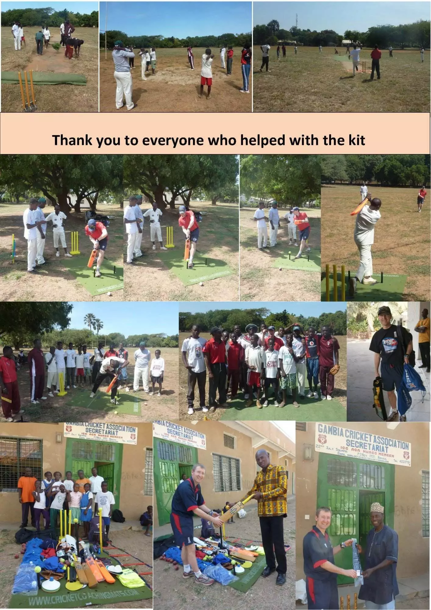 practice with Cricket coaching and batting mat